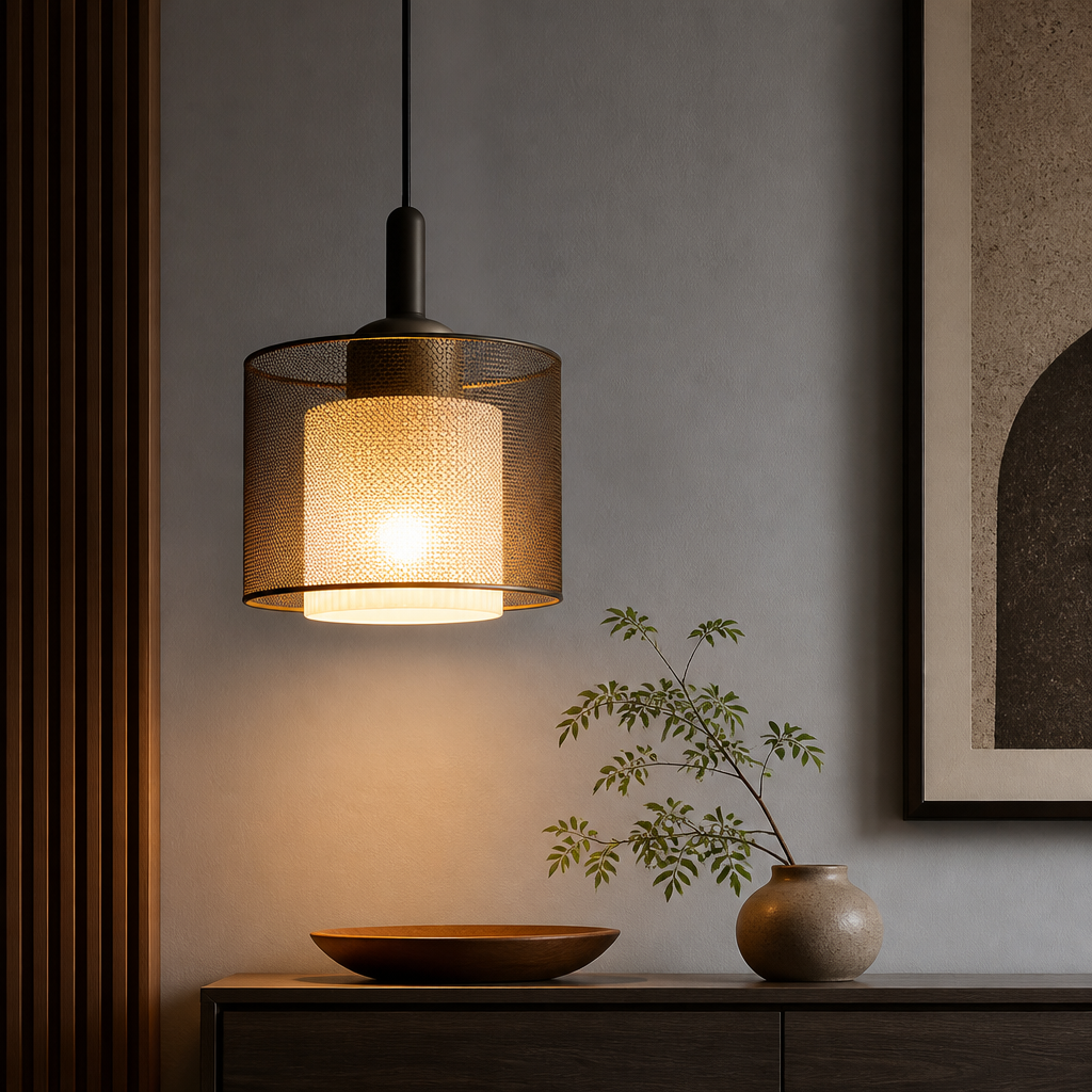 Không gian nội thất với đèn LED âm trần bố trí theo từng khu vực